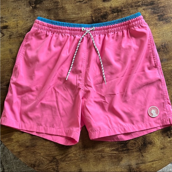 Chubbies Pink and Blue Swim Shorts - Picture 1 of 7
